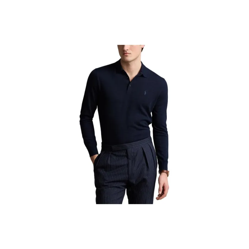 Polo Ralph Lauren Long sleeved Wool Polo Shirt-2