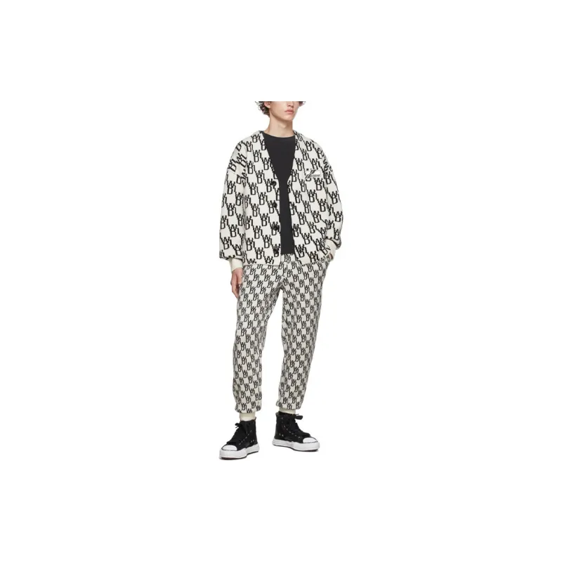 WE11DONE Enlarged Jacquard Cardigan-3