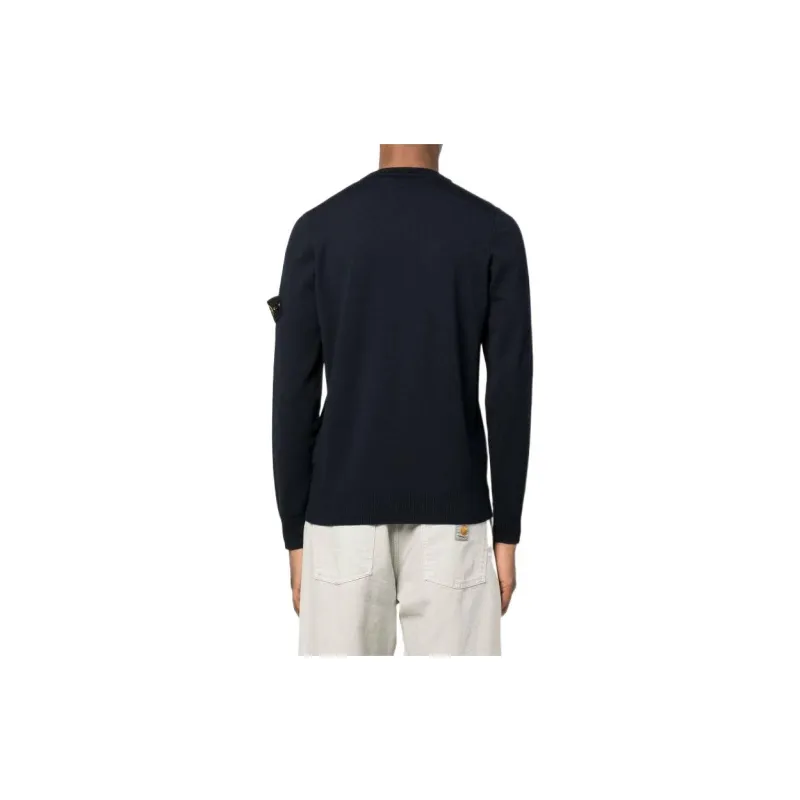 STONE ISLAND Logo patch Crew neck Jumper-2