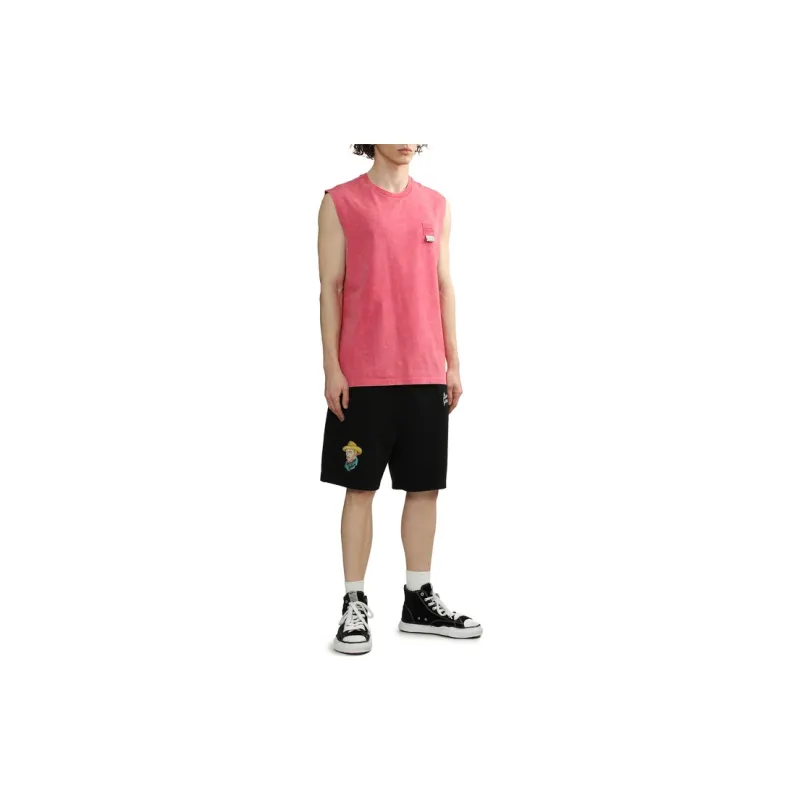 MUSIUM DIV Van Gogh appliqué Cotton Track Shorts-2