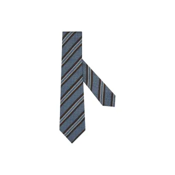 Ermenegildo Zegna Striped Jacquard Tie