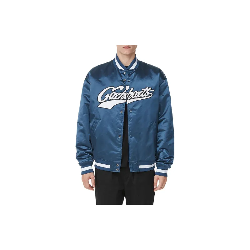 Carhartt WIP Logo print Striped Bomber Jacket-2
