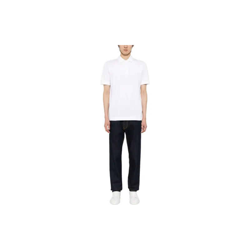 HUGO BOSS Logo Embroidered Short Sleeved Polo Shirt-1