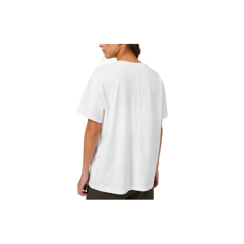 Lululemon Relaxed Fit Train Drop Shoulder Sleeve T-Shirt Women's White-1