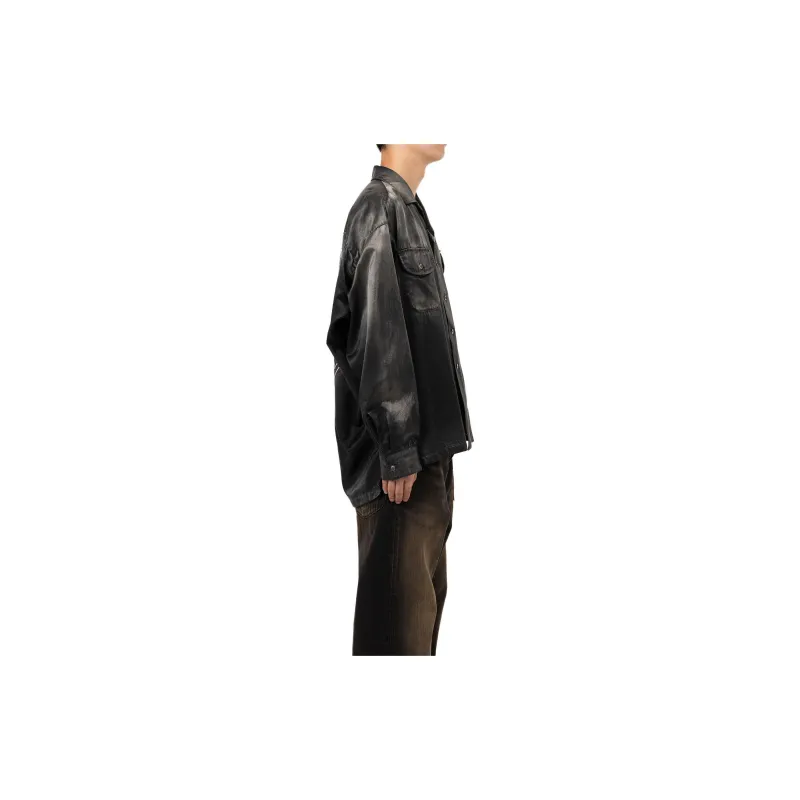Maison Mihara Yasuhiro Bleached Satin Shirt-4