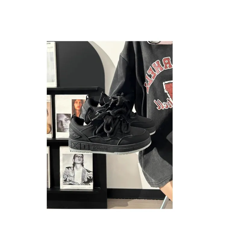 Warrior Height Increasing, Abrasion Resistant, Lightweight, And Breathable Low Top Skateboard Shoes Unisex-17