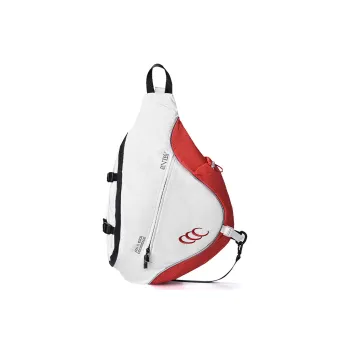COEXISTENCE Water repellent Polyester Quiver Bag, Sling Bag, Crossbody Bag Regular Unisex White Red