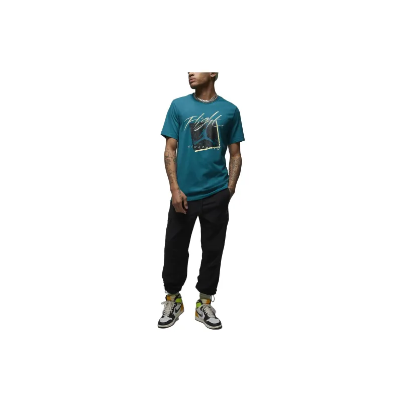 Jordan T Shirts Men Sky Blue-2