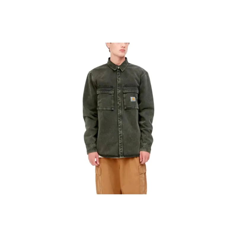 Carhartt WIP Denim Jackets Men Green-4