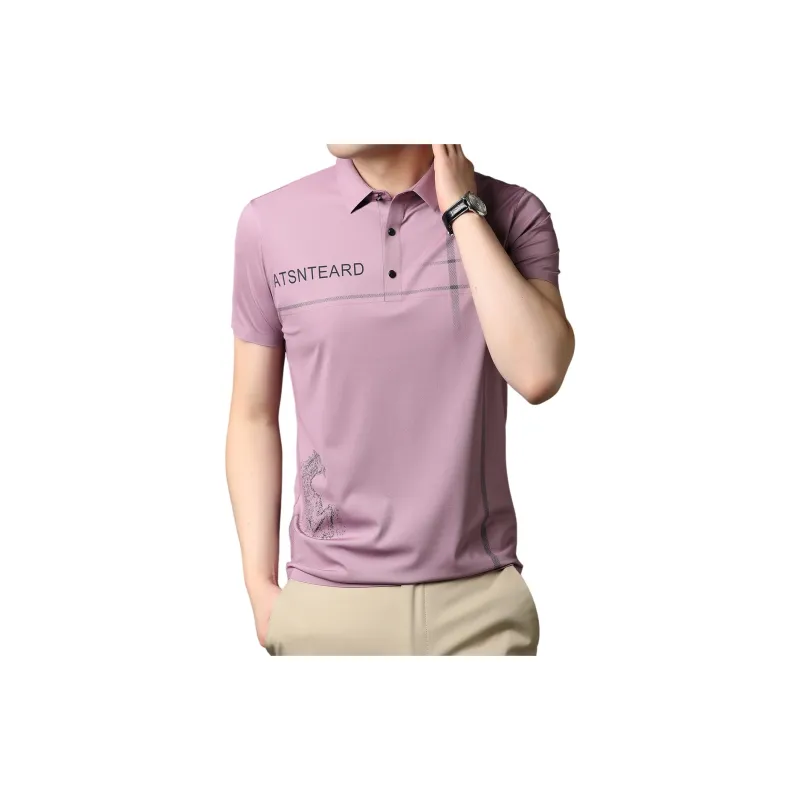 H YXIANG Polo Shirts Men-4
