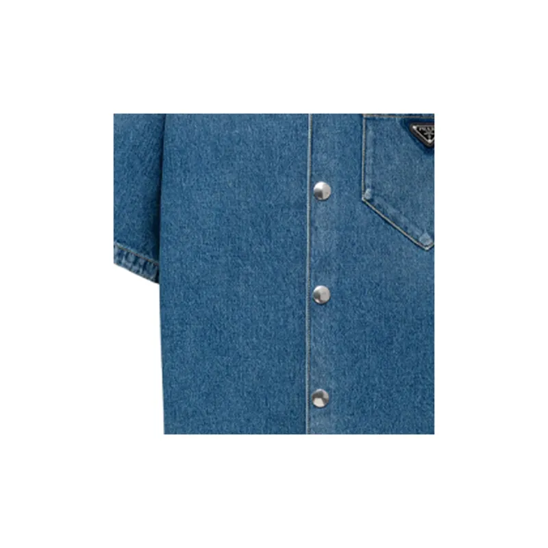 PRADA Shirts Men Blue-4