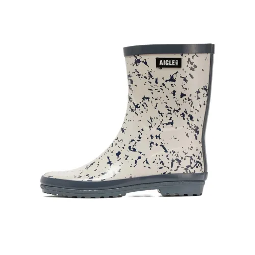 AIGLE Water-Resistant Rain Boots Women's Beige
