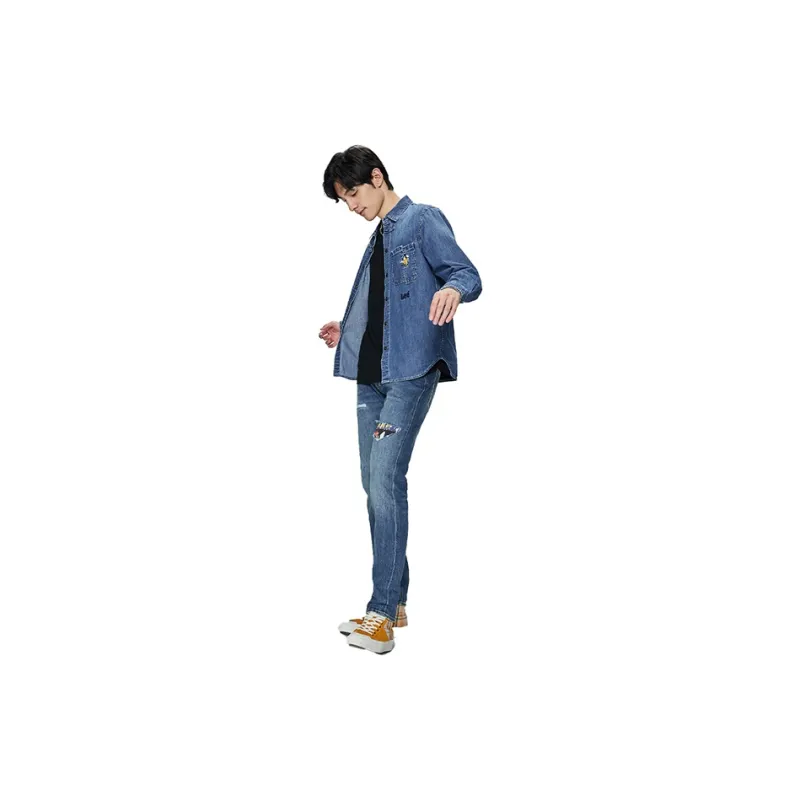 Lee Shirt Men's Medium Dark Blue-3