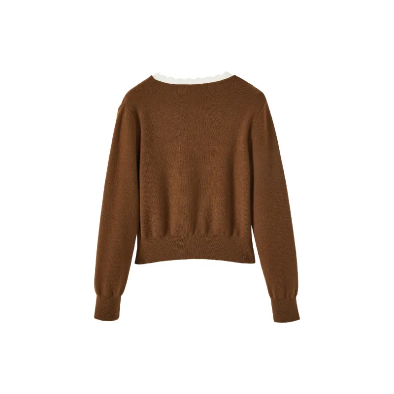 XIANGYING Knitwear Women's Caramel-1