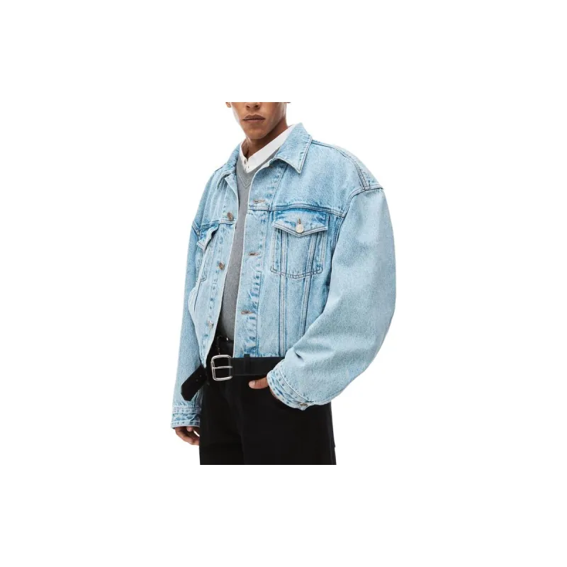 Alexander Wang SS24 Denim Jacket Men's Light Blue-3