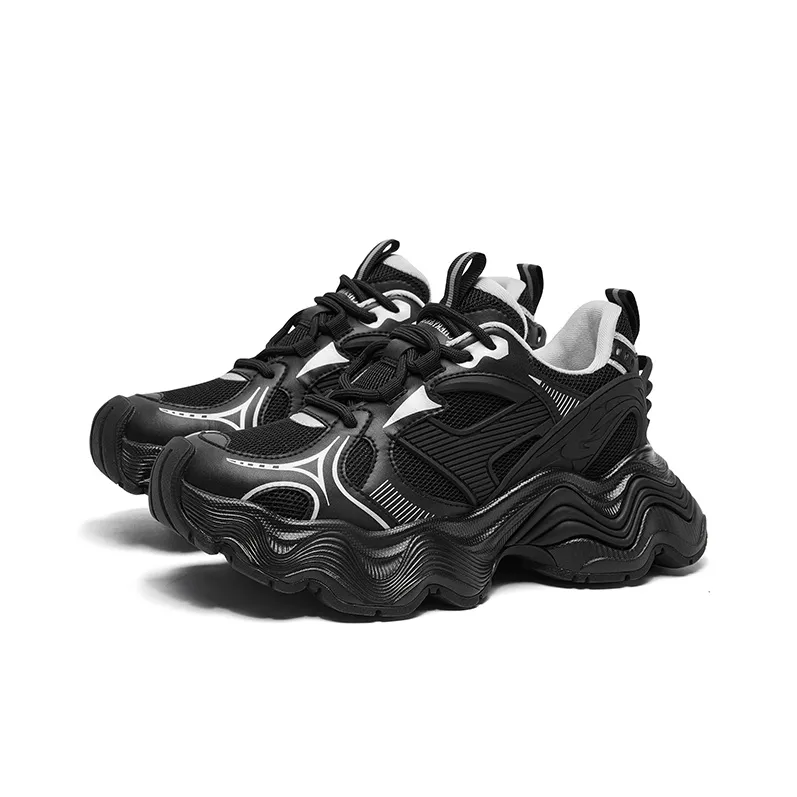 CHERYKALLY Cushioning Anti Slip And Wear Resistant Height Increasing Low Top Chunky Sneakers Women's-7