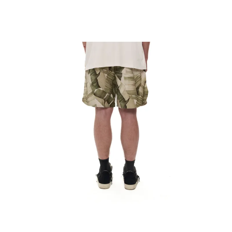 JUNGLE GURL Casual Shorts Unisex Green-4