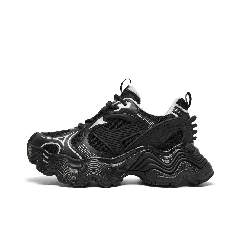 CHERYKALLY Cushioning Anti Slip And Wear Resistant Height Increasing Low Top Chunky Sneakers Women's-6