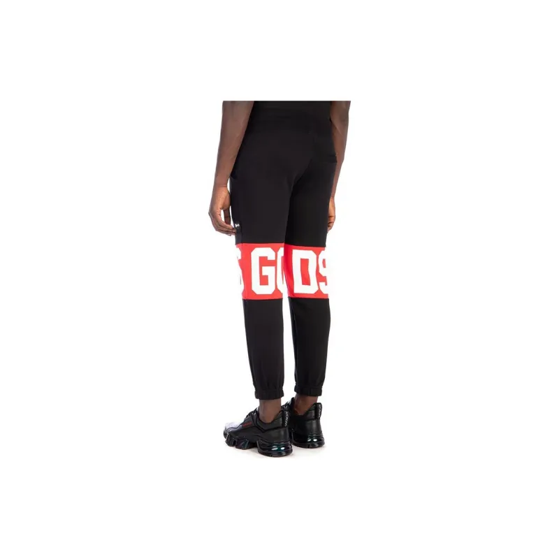GCDS Logo Printed Cropped Pants-4