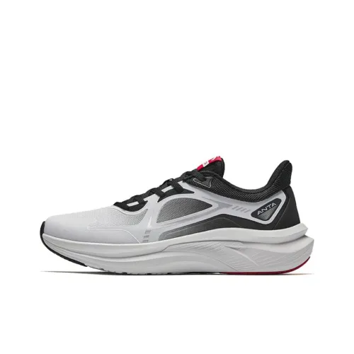 Anta Feihong Cushioning Wear Resistant Low Top Running Shoes Men's Gray Black