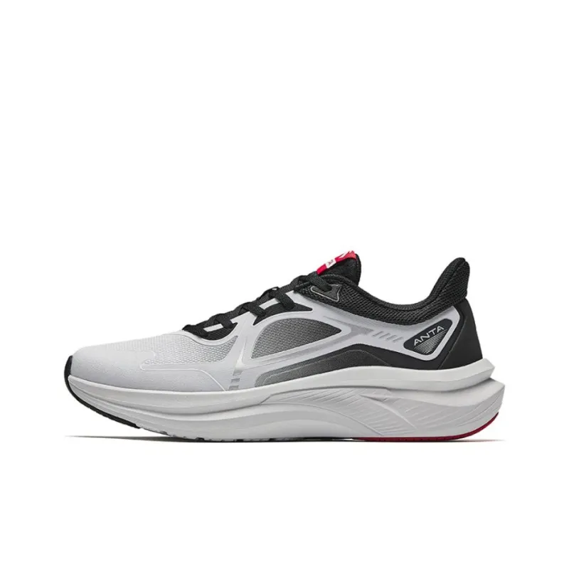 Anta Feihong Cushioning Wear-Resistant Low-Top Running Shoes Men's Gray Black-0