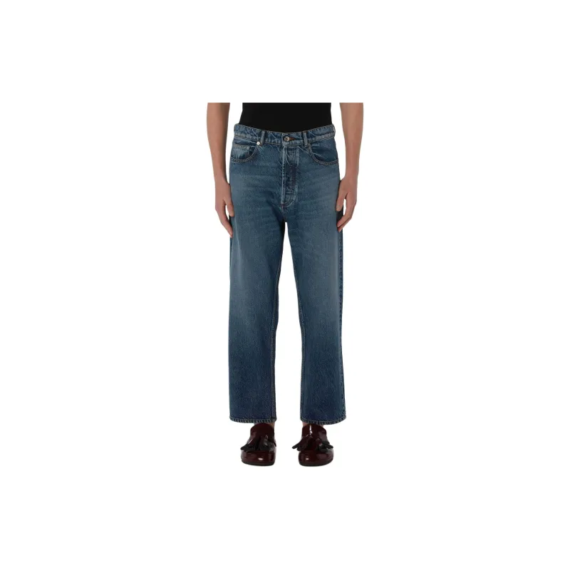 JW Anderson Cropped Straight leg Denim Trousers-1