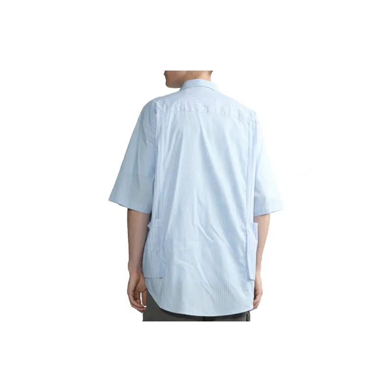 MUSIUM DIV Stripe pattern Short sleeve Shirt-6
