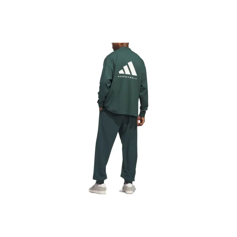 Adidas Knitted Sweatpants Unisex Mineral Green-4