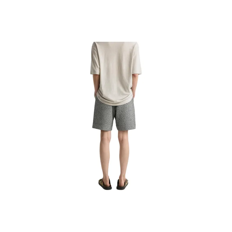 ZARA Casual Shorts Men's Black/White-4