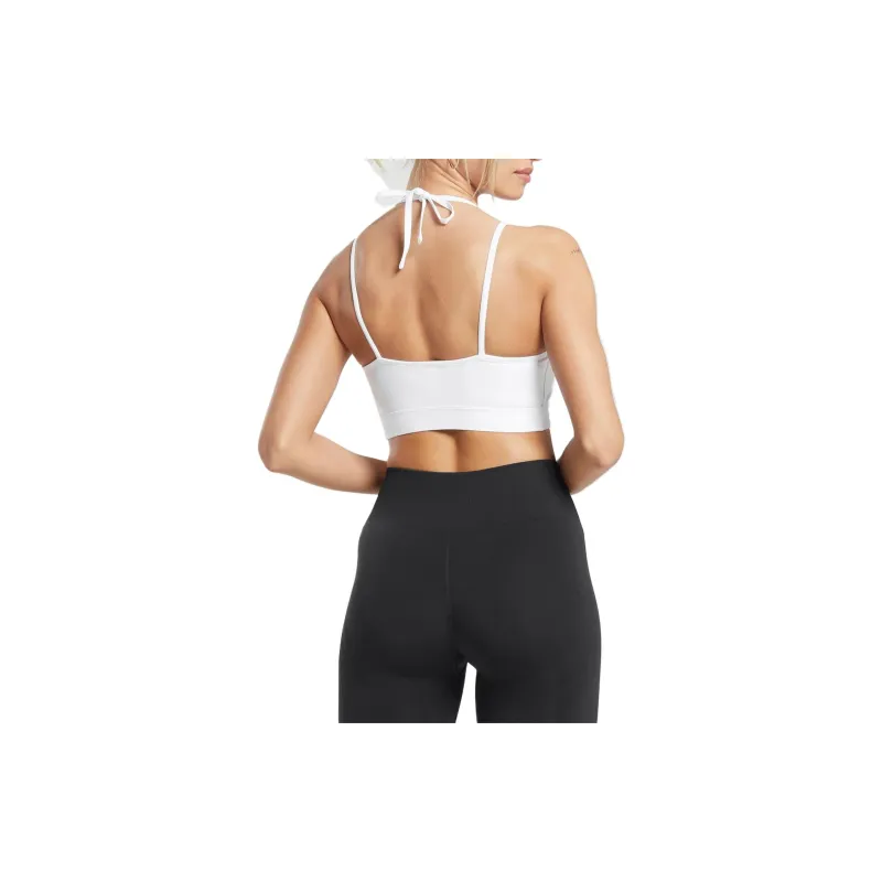 GYMSHARK Halterneck Crop Cami Tank Sports Underwear Women's White-1