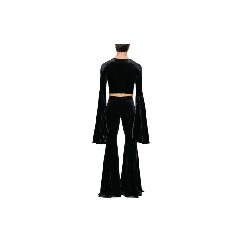 Vetements Velour Cropped Top-4