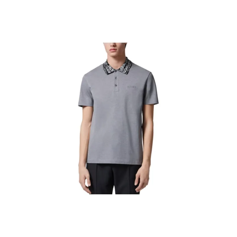 VERSACE Polo Shirts Men Gray-3