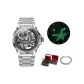 Steel Band Jet Black Men's Watch