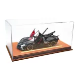 EVO Black+Brown Leather Sole Seat Display Case
