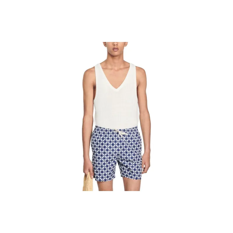 Sandro Casual Shorts Men's Dark Blue-1