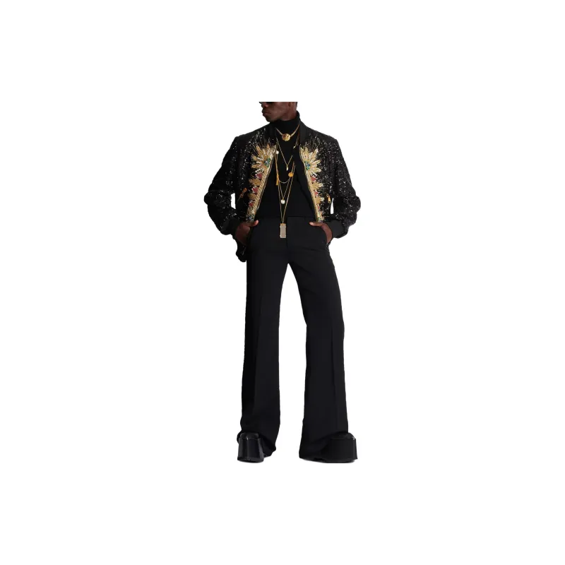 BALMAIN Jackets Coats Men's Black-1