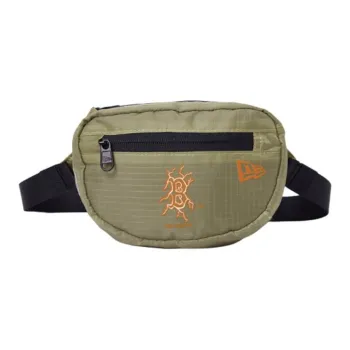New Era × MLB Collaboration Fabric One Shoulder Crossbody Fanny Pack Unisex Green