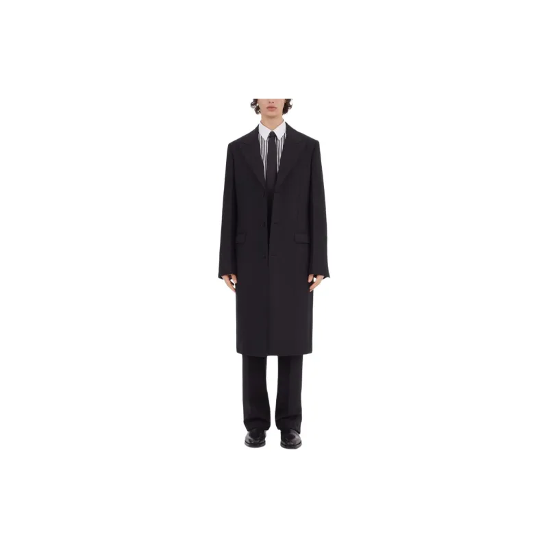 FERRAGAMO Single-breasted Virgin Wool Coat-1