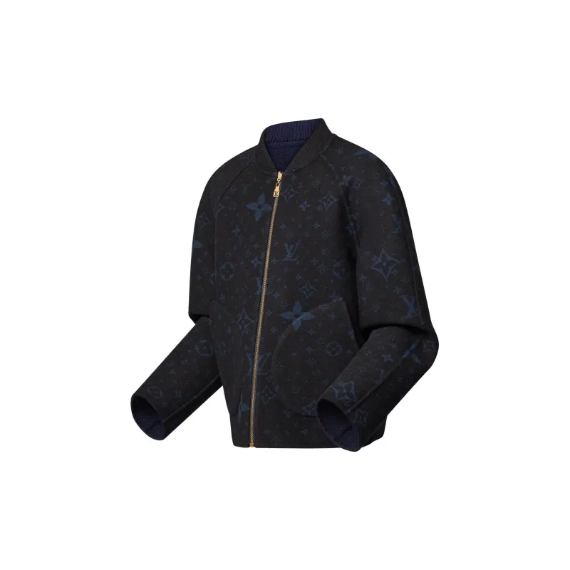 LOUIS VUITTON Double Face Wool Reversible Blouson-3