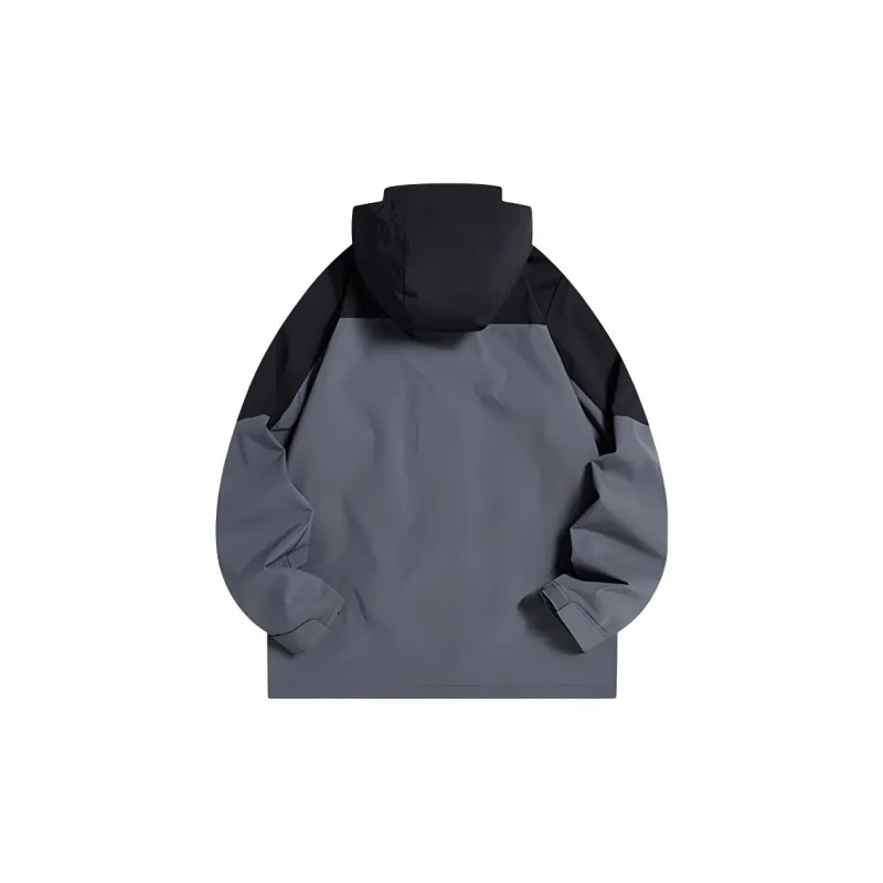 XTEP Trench Coat Men's Elegant Ash/Jet Black-1