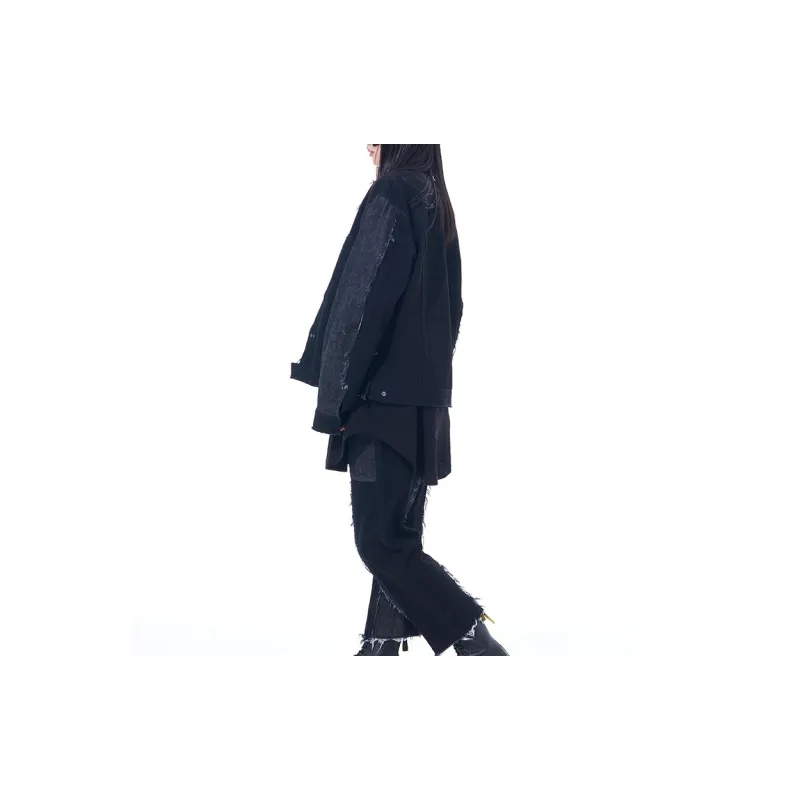 Yohji Yamamoto S'YTE SS24 Denim Jacket Unisex Black-4