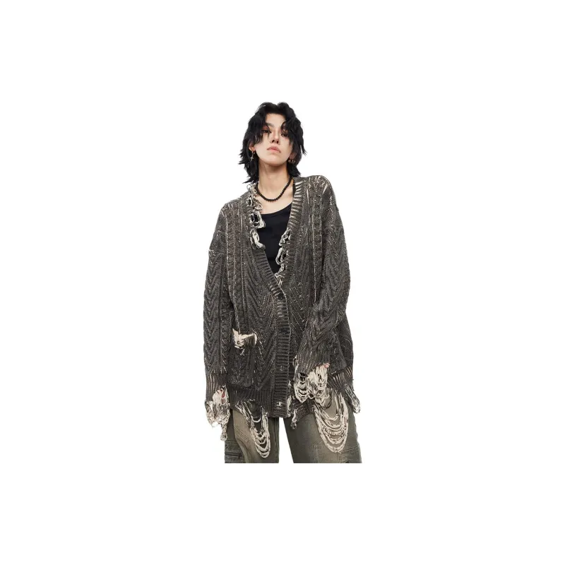 0-CROWORLD Sweaters Unisex Gray-1