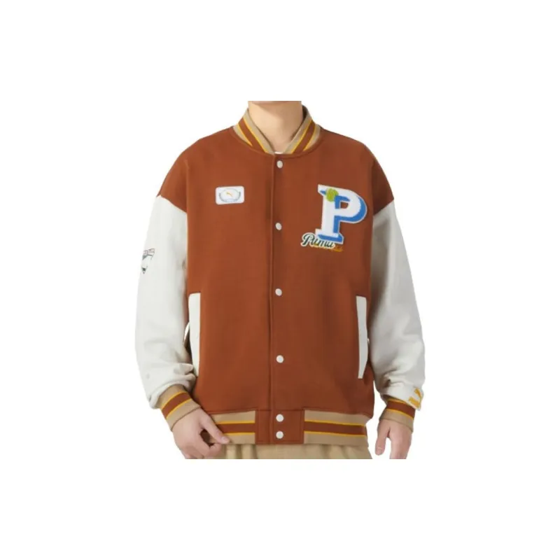 PUMA Jackets Unisex Brown-2