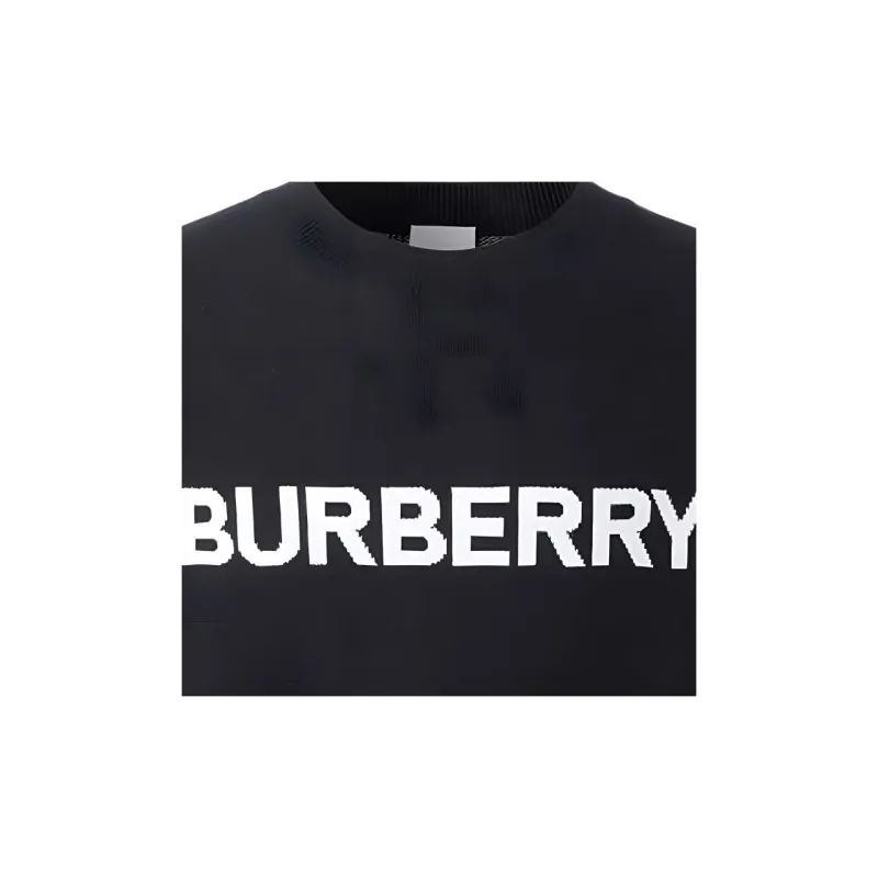 Burberry Logo Intarsia Wool Cotton Sweater-4
