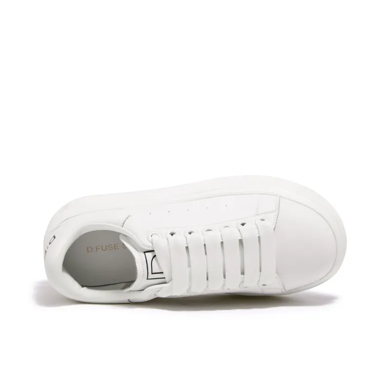 D FUSE SCANDINAVIA White Sneakers Anti Slip And Wear Resistant Lightweight Low Top Skateboard Shoes Women's-3
