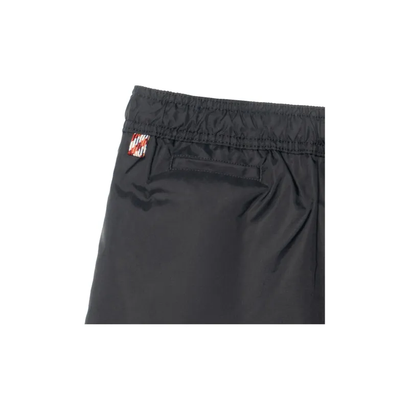 Burberry Men SS23 Solid Color Drawstring Tie Casual Shorts Black-9