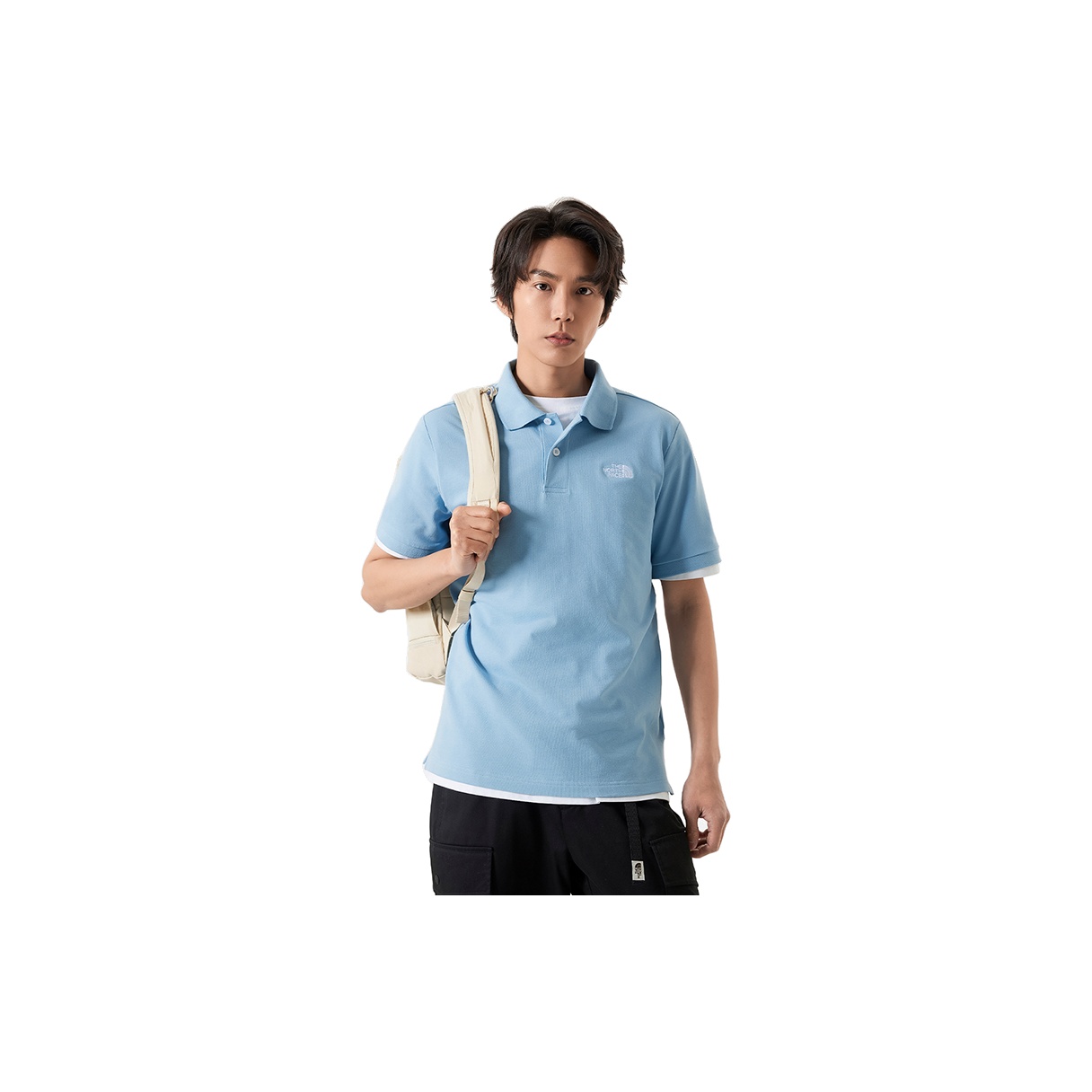 THE NORTH FACE Polo Shirts Men Light Blue - POIZON