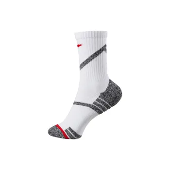LiNing Mid Calf Socks Unisex 1 Pack Standard White