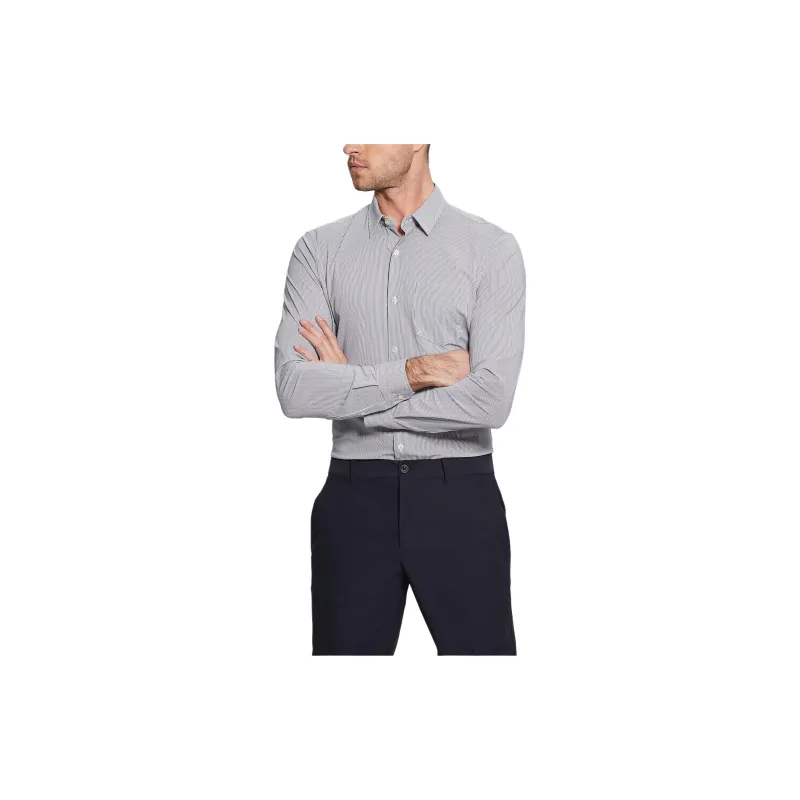 GUESS Sunset Tech-Stretch Shirt Shirt Men's Gray-2