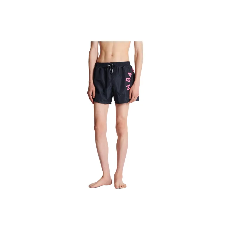 BALMAIN Logo Printed Drawstring Swim Shorts-1